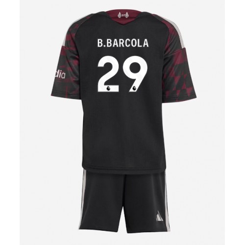 Liverpool Bradley Barcola #29 Kolmas Peliasu Lasten 2026-27 Lyhythihainen (+ Lyhyet housut)